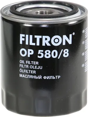 Produktbild von Ölfilter FILTRON OP 580/8 Anschraubfilter für LAND ROVER Defender SUV (L316) Discovery II (L318) Defender Pickup (L316) Range Rover II (P38A)