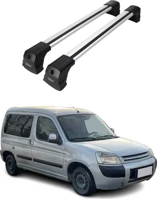 Produktbild von Dachträger Grundträger für Citroen Berlingo 1996-2008 Silber Alu 2x, KI-generiertes Bild