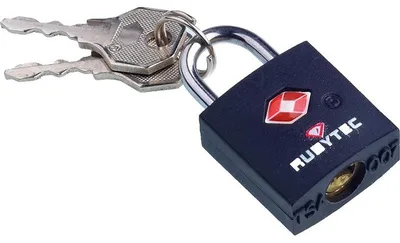 Immagine prodotto di Serratura a chiave per bagagli Rubytec Migrator Tsa nera