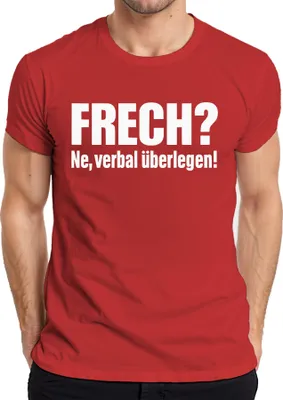 Obrázek produktu pro Drzost? Ne slovně nadřazený! Vtipný sarkastický výrok Dárkové pánské tričko, červená, L