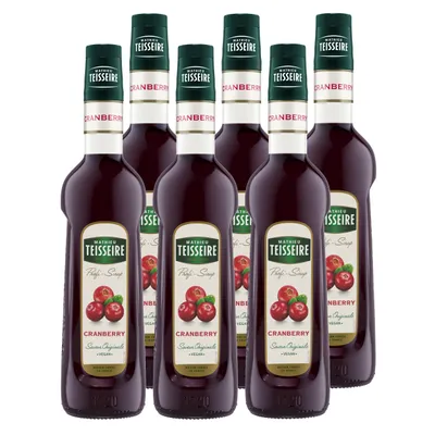 Produktbild von Mathieu Teisseire Getränke-Sirup Cranberry 0,7L (6er Pack)