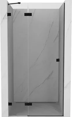 Immagine prodotto di Mexen Lunar porta doccia battente sinistra 75 cm, trasparente, nero - 834-075-000-70-00-L