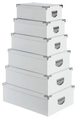 Produktbild von Set von 6 Boxen für die Aufbewahrung