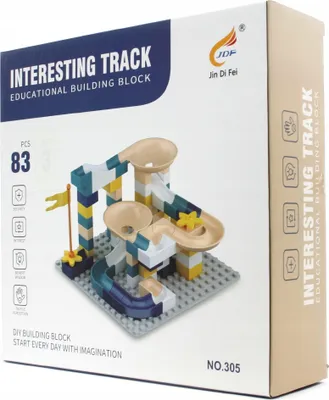 Zdjęcie produktu dla Tor Kulkowy Kulodrom Diy Zestaw Klocków 83El