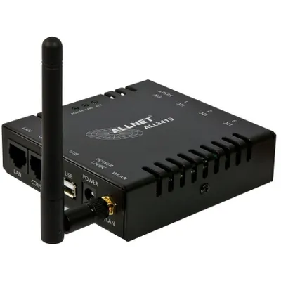 Zdjęcie produktu dla ALLNET ALL3419, Czarny, Metal, CE, Przewodowy i Bezprzewodowy, Fast Ethernet, 802.11b, 802.11g, Wi-Fi 4 (802.11n)