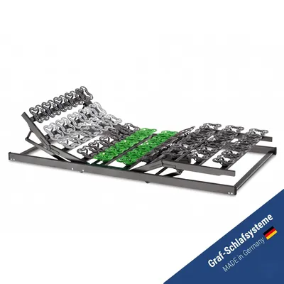 Produktbild von LEO PLANE Elektrischer 5-Zonen Tellerlattenrost 140 x 200 cm Tellerrahmen Lattenrost Montiert