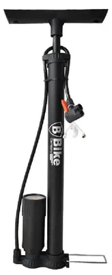 Produktbild von Fahrradluftpumpe Standpumpe Hochdruck mit Manometer für alle Ventile
