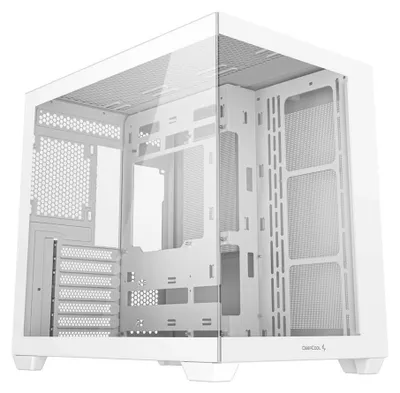Produktbild von DeepCool CG530 WH, Midi Tower, PC, Weiß, ATX, ITX, micro ATX, Acrylnitril-Butadien-Styrol (ABS), SPCC, Gehärtetes Glas, Gaming