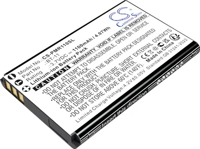 Immagine prodotto di TECHTEK Batteria compatibile con [Pliant] MicroCom M 900MHz, MicroCom M Beltpacks sostituisce BT-11, per BT-11-PT