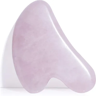 Zdjęcie produktu dla Masażer Gua Sha z różowego kwarcu, 1 sztuka, do masażu twarzy