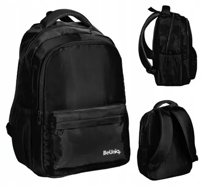 Image de Sac à dos pour enfant, modèle scolaire, 2 compartiments, couleur noire