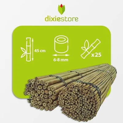 Produktbild von Famanu Bamboostöcke 25 Stück - 45 cm Lange und Robuste Pflanzenstützen