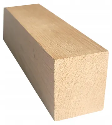 Immagine prodotto di Piede per mobili in legno di quercia squadrato, 20 cm, legno, 55 x 45 mm