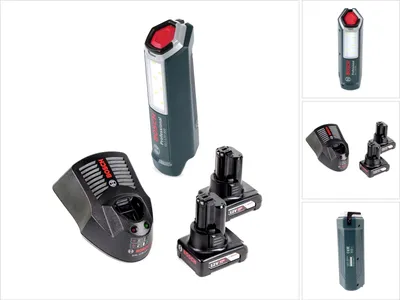 Obrázek produktu pro Akumulátorová lampa Bosch Professional GLI 12V-300 + 2x akumulátor GBA 12V 6,0 Ah + nabíječka GAL 1230