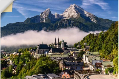 Produktbild von ARTland Wandbild, selbstklebend Watzmannblick Berchtesgaden Größe: 90x60 cm