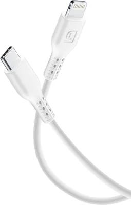Obrázok produktu pre Cellularline 8018080427312, 1,2 m, Lightning, USB C, Samec, Samec, Biela