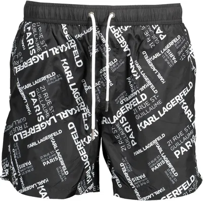 Image de KARL LAGERFELD BEACHWEAR Maillot de bain homme textile noir SF13791 - Taille : S
