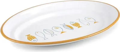 Produktbild von Ibili Ovaler Gastrodessin Fischteller Golden  Golden One Size
