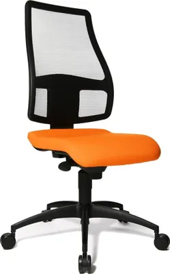 Produktbild von Topstar Bürostuhl Syncro Net, SN100 T34 Stoff orange, Gestell schwarz
