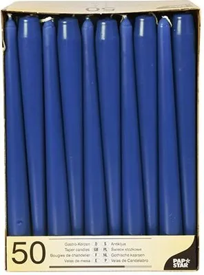Produktbild von Leuchterkerzen Ø 2,2 cm · 25 cm dunkelblau