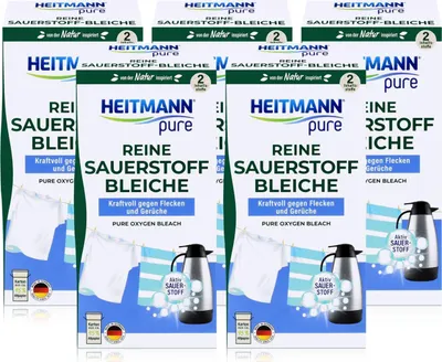 Produktbild von Heitmann pure Reine Sauerstoffbleiche 350g - Ökologisches Bleichmittel(5er Pack)