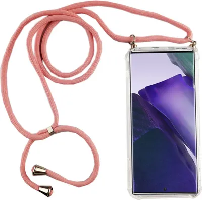 Produktbild von Handykette für Samsung Galaxy Note 20 - Smartphone Necklace Hülle mit Band - Schnur mit Case zum umhängen in Rosa