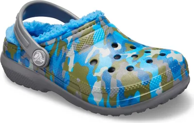 Produktbild von crocs Classic Printed Lined Clog Kids Charcoal Croslite Größe: 22/23 Normal