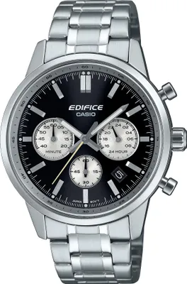 Produktbild von Casio EFR-575D-1AEF Edifice Chronograph Herrenuhr Stahl/Schwarz