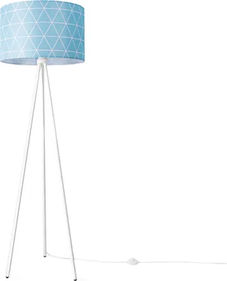 Produktbild von Stehlampe Wohnzimmer Modern E27 Leselampe Stehleuchte Stativ Retro Lampenschirm