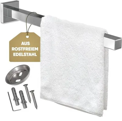 Zdjęcie produktu dla Wieszak na ręczniki ze stali nierdzewnej, solidny, błyszczący, chromowany