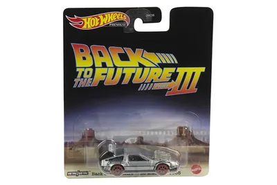 Produktbild von Hot Wheels DMC55-HCP22 DMC DeLorean Back to the Future III 1955 silber Maßstab 1:64 Modellauto