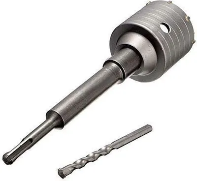 Produktbild von Bohrkrone Dosenbohrer SDS Plus MAX 95 mm Durchmesser komplett für Bohrhammer (SDS Plus 160 mm)