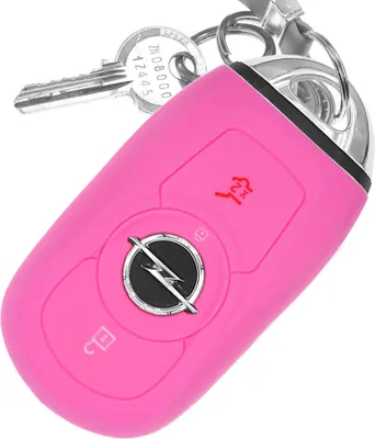 Produktbild von Auto Schlüssel Hülle Silikon Schutz Cover Rosa kompatibel mit OPEL Astra K Insignia B Corsa E Zafira GTC Mokka X 3 Tasten KEYLESS SMARTKEY