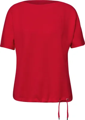 Produktbild von Street One LTD QR u-boat shirt w.rib coll salsa red 40