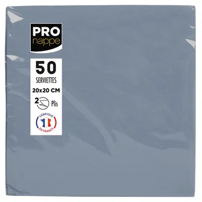 Produktbild von PRONAPPE SV622030I, Grau, Baumwolle, Quadratisch, 200 mm, 200 mm, 50 Stück(e)