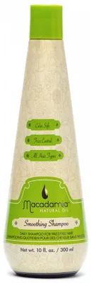 Zdjęcie produktu dla Macadamia Smoothing, 300 ml, Szampon, Unisex, Kręconych włosów, Przeciw puszeniu się, Nawilżający, Ochrona, Świecący, Wygładzający, Butelka