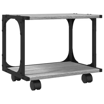 Image de Support d'imprimante à 2 niveaux sonoma gris 41x28x33,5 cm