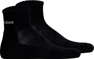 Produktbild von Salomon Uni Quartersocken, 2er Pack - EVASION ANKLE, Wandersocken, atmungsaktiv Schwarz 36-38