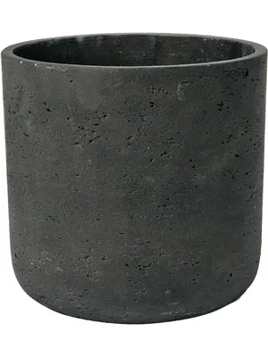 Produktbild von Pottery Pots Charlie, Topfpflanzer, Freistehend, Ton, Schwarz, Rund, Drinnen/Draußen