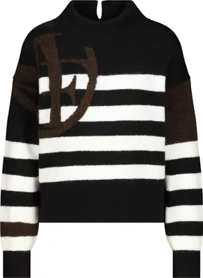 Produktbild von Pullover 997 schwarz ringel Größe 44