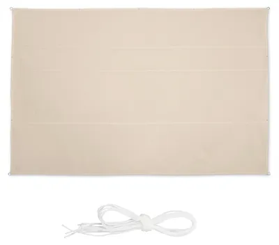 Image de relaxdays Voile d'ombrage rectangulaire beige 5,0 x 7,0 m