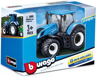Produktbild von Bburago Farm Traktor mit Schwungrad Antrieb (10cm, Maßstab 1:43)