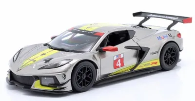 Zdjęcie produktu dla BBURAGO Chevrolet Corvette C8R, Model super pojazdu, Wstępnie zmontowany, 1:24, Chevrolet Corvette C8R #4, Każda płeć, Metal, Plastik