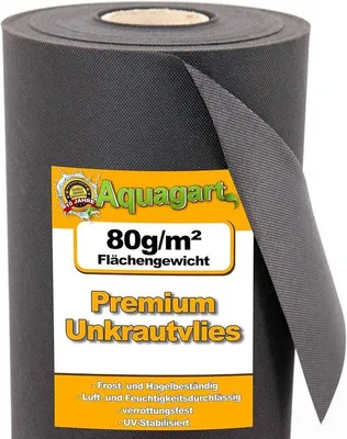 Produktbild von Gartenvlies Unkrautvlies Mulchvlies 72 m² - 80 g/m² - 1,8 m breit