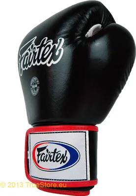 Image de Gants de boxe Fairtex cuir Tight Fit (BGV1), noir/rouge/blanc 12 onces