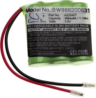 Produktbild von vhbw Akku für diverse Geräte (300mAh, 3,6V, NiMH) 3x Zellen Typ 2/3 AAA, 2/3 Micro