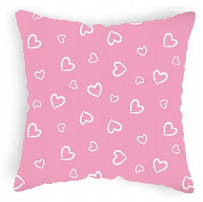 Produktbild von Designpremium Kissenbezug 40x40 cm Rosa Herzen