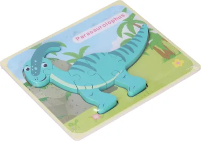Produktbild von Holz-Steckspiel Dinosaurier 18 x 14,5 cm