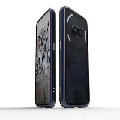 Image de Coque à cadre métallique pour Nothing Phone 2a / Plus Aurora Series, noir / bleu