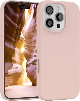 Produktbild von EAZY CASE Silikonhülle für Apple iPhone 16 Pro, Silikon Backcover Schutz in Rosa